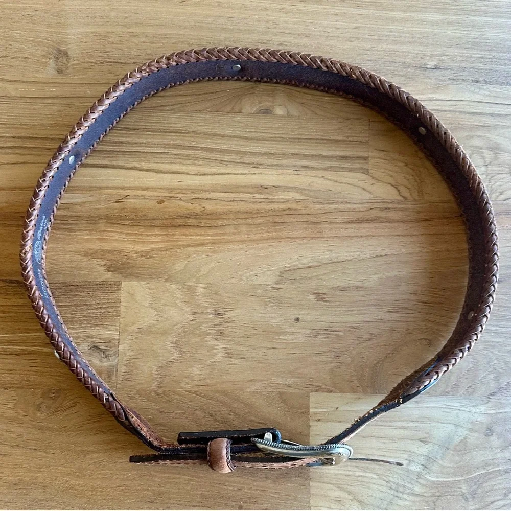 Vintage 1996 Brighton Disney Mickey Mouse Leather Belt
